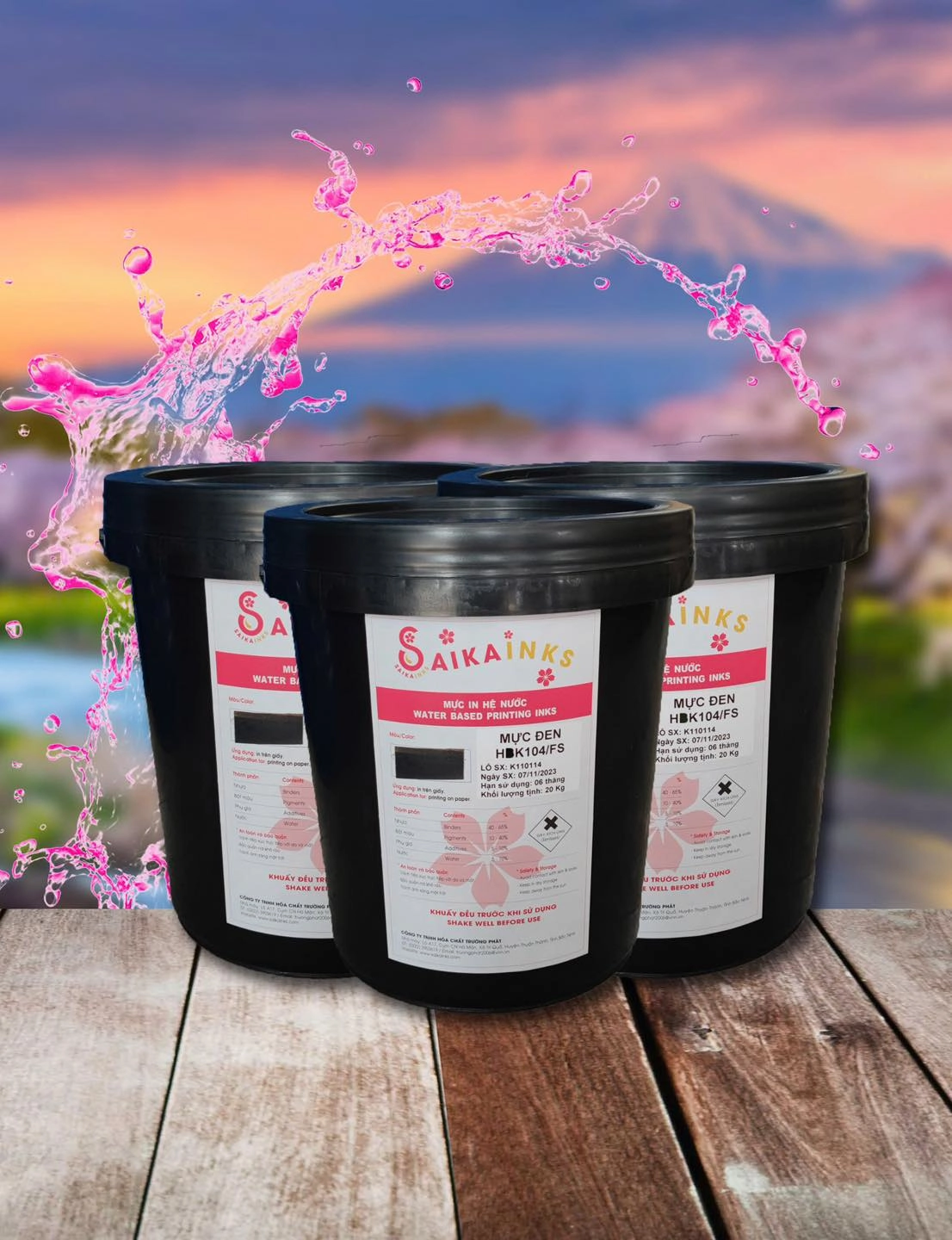 Mực in Flexo Process hệ nước